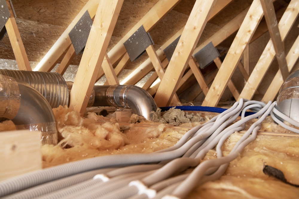 ventilation ducting in attic