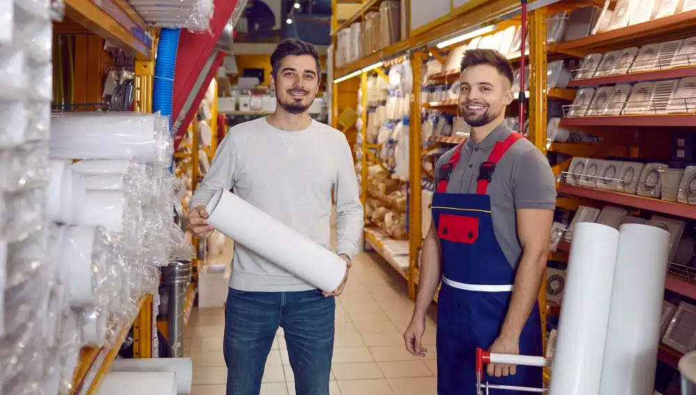 man shopping for ventilation units