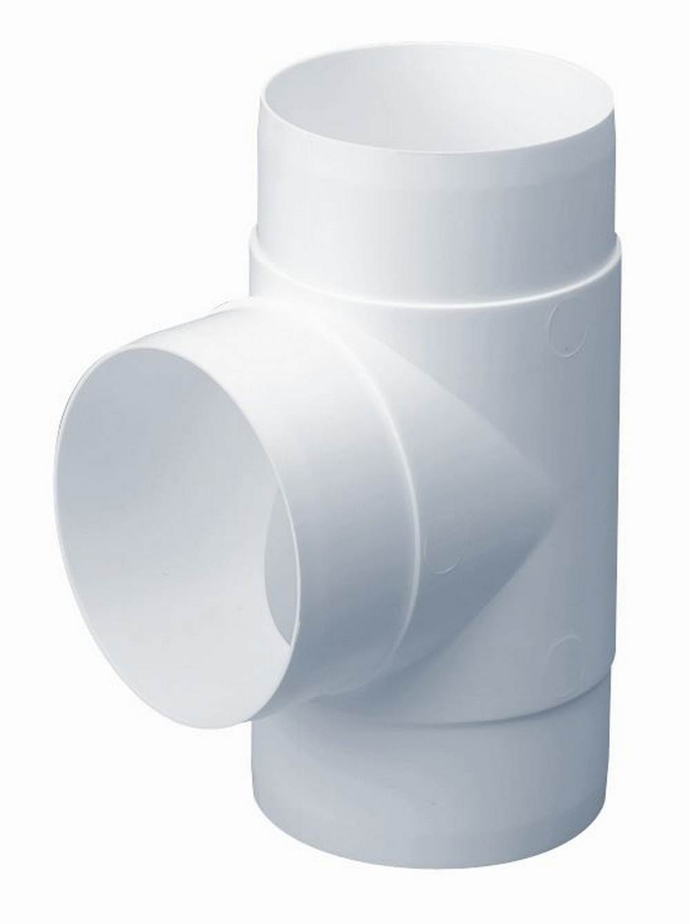 Domus Easipipe Rigid Duct 100mm Horizontal T Piece White