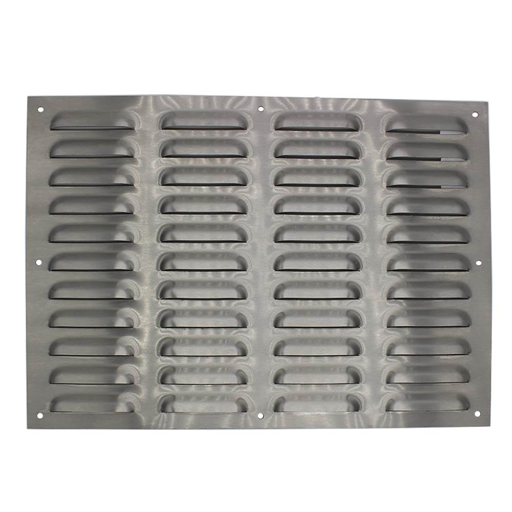 Brushed Stainless Steel Ventilation Grille 417X297mm