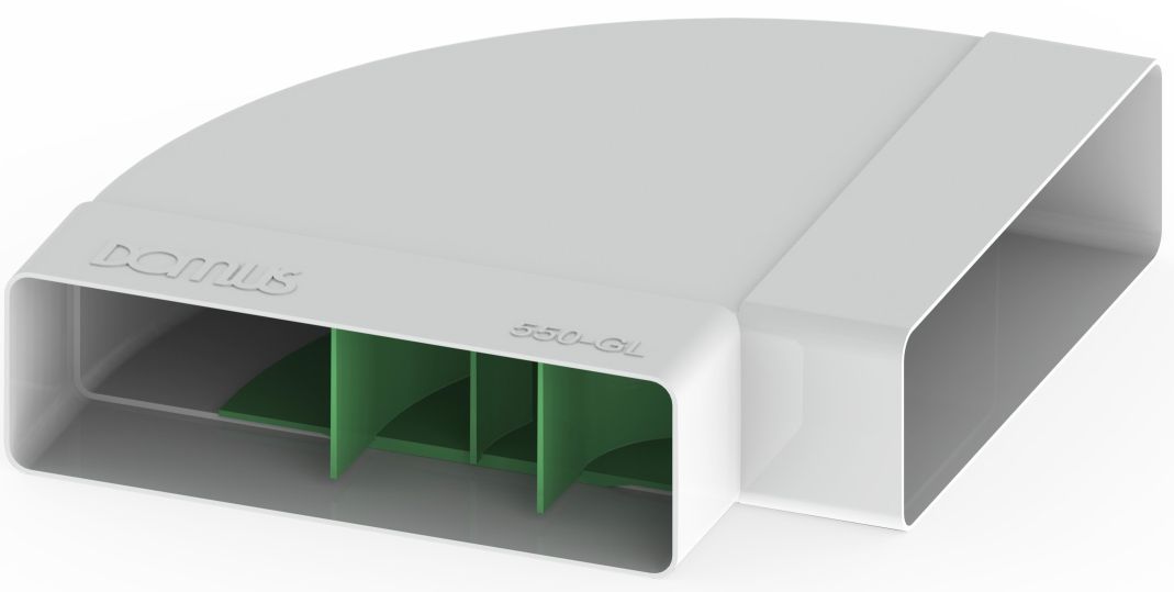 System 204 High Efficiency Green Line Horizontal 90 Degree Elbow Bend