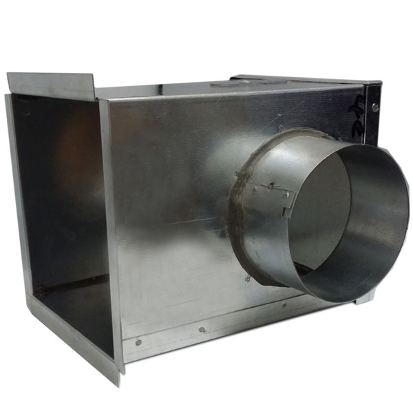 150 X 150 Galv Plenum Box Side Entry