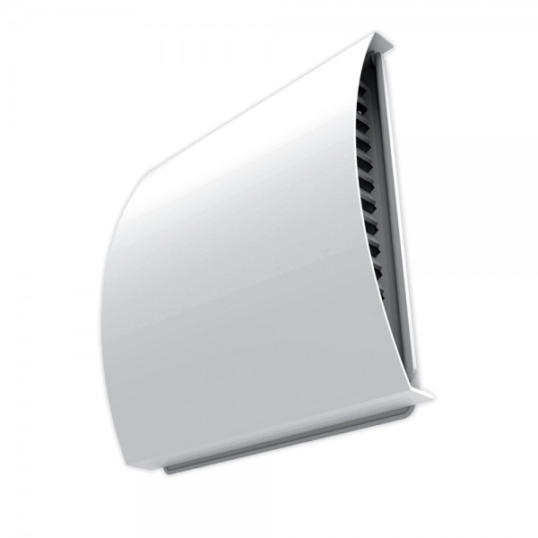 Blauberg External Wind Baffle External Draft Excluding Vent White - 150mm 6 Inch Dia